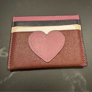 Coach Heart Card Case